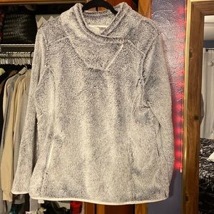 Oversized fuzzy sweatshirt